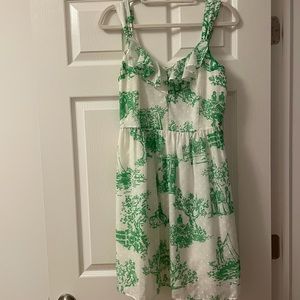 Lilly Pulitzer Peggy White Green Spring Fever
